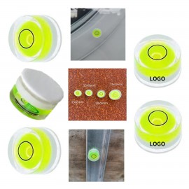 Small Circular Double Sided Adhesive Bubble Spirit Level with Logo