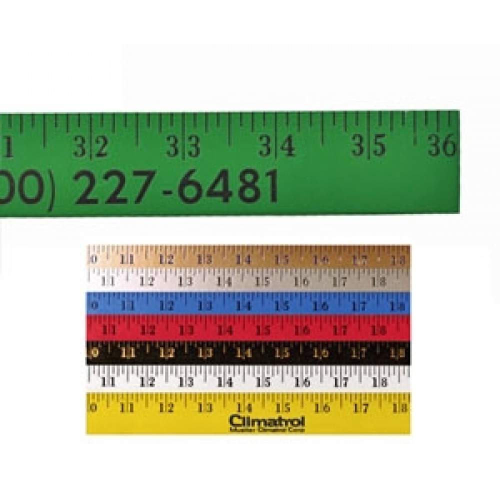 Enamel Finish Yardstick with Logo