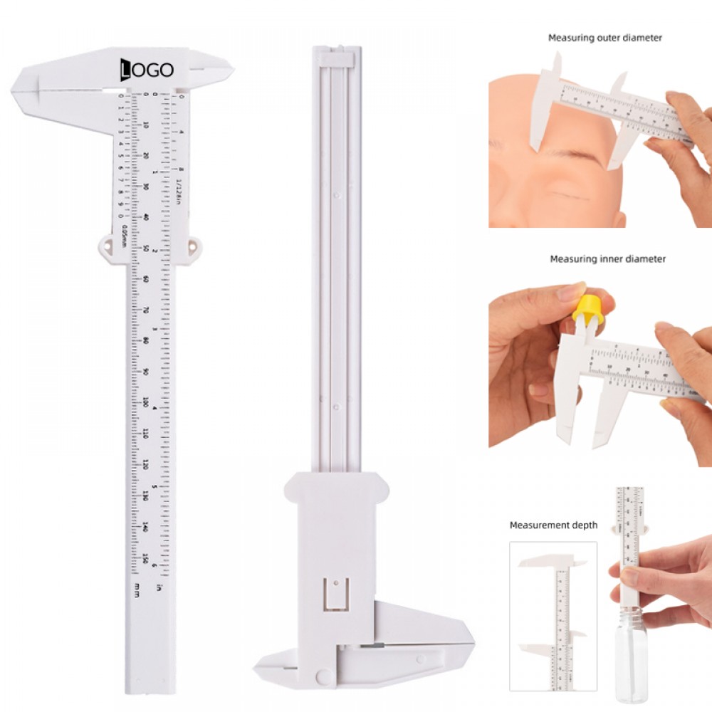 150 Mm Mini Plastic Caliper Measuring Tool with Logo