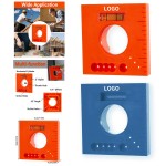 Logo Branded Marks Offset Ruler with Level 5 in 1 Multifunction Ruler for Parallel Lines