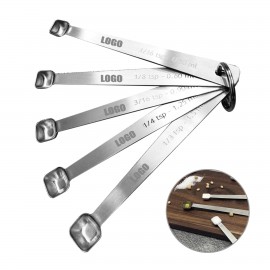 Promotional 5 IN 1 Stainless Steel Measuring Square Spoon