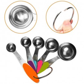 5-Piece Stainless Steel Measuring Spoon Set with Logo