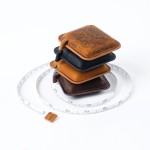 Logo Branded Genuine Leather Measuring Tape Square