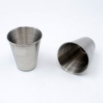 1 Oz. Stainless Steel Shot Glasses Drinking Vessel with Logo