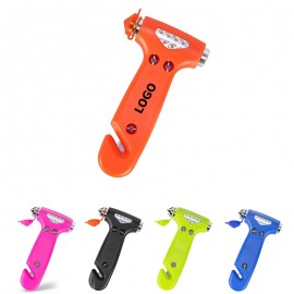 2-in-1 Multifunctional Safety Hammer Car Window Breaker with Logo