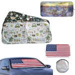 Personalized Full Color Car Windshield Sun Shade with Pouch