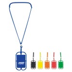 Stretchy Silicone Neck Lanyard Wallet with Logo