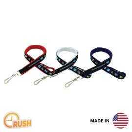 Logo Branded Woven Lanyard - Made in America