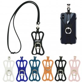 Customized Universal Phone Lanyard Holder With Stand