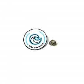 Enamel Lapel Pin With Butterfly / Rubber Clutch-#1 with Logo