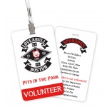 Laminated Paper Event Badge (3"x5") Rectangle with Logo