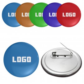 Name Logo Button Pins Round Badge with Logo