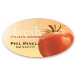 Promotional Name Badge W/Personalization (2"X3.5") Oval