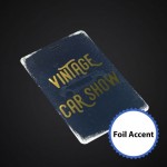 3 3/4 x 5 1/2 Prem Event Badge-Foil Accent with Logo