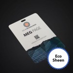 4-1/4 x 6 Prem Event Badge-Eco Sheen with Logo