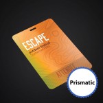 Promotional 3 3/4 x 5 1/2 Std Event Badge-Prismatic