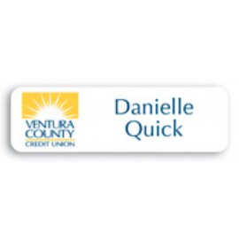 Customized Laminated Personalized Name Badge (.75x2.5") Rectangle