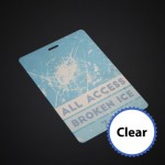 Custom 4-1/4 x 6 Prem Event Badge-Clear