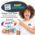 Personalized Full Color Oval Nametag