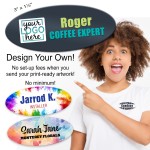 Logo Branded Full Color Oval Nametag