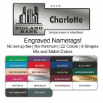 Logo Branded Engraved Nametag