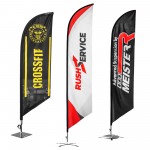 Custom 7' X 2' Small Feather Flags with Logo