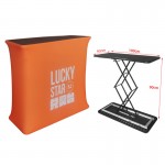 Rectangle Collapsible Portable Trade show Podium Table Display Exhibition Counter Stand Booth Fair with Logo