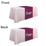 6 Ft Full Color Table Runner Rectangle Table Cloth with Logo