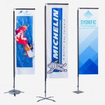 Custom 5' X 2.5' Small Rectangle Flag Banners with Logo