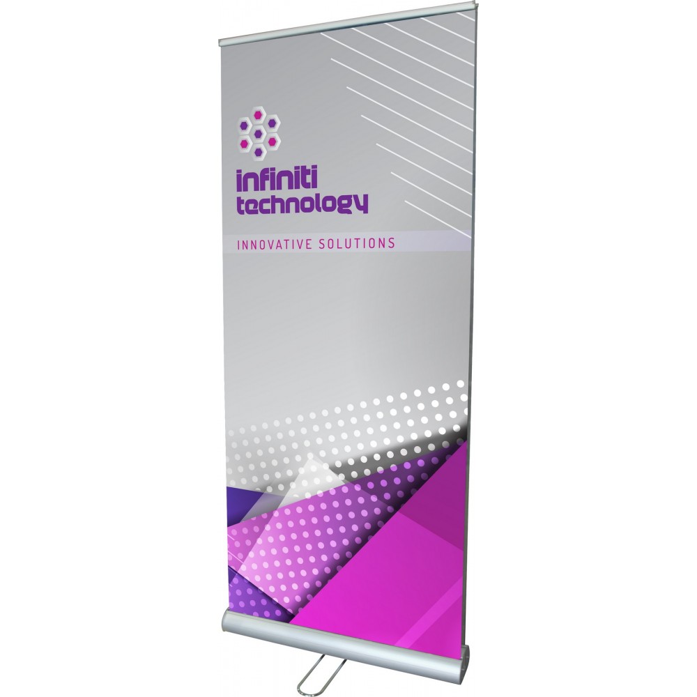 Double Sided Vinyl Retractable Banner w/Stand with Logo