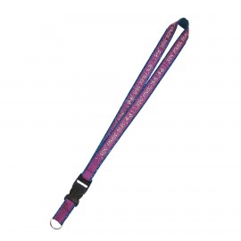 Promotional 1" Glitter Detachable Lanyard