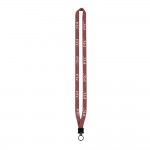 Logo Imprinted 1/2" Marled Lanyard With Plastic Clamshell