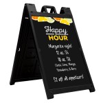 Signicade Deluxe Imprinted Chalkboard Kit (Single-Sided) with Logo