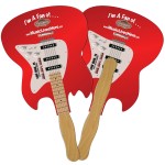 Custom Imprinted Electric Guitar Fast Hand Fan (2 Sides) 1 Day