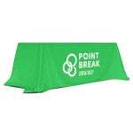 Lime Green 6' Standard Table Throw (Full-Color Dynamic Adhesion) Custom Printed