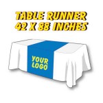 Polyester Table Runner for 8' Table (42"x88") with Logo