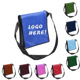 Non Woven Messenger Bag w/ Pocket with Logo