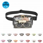 Clear Fanny Pack Stadium Approved Belt Bag with Adjustable Strap with Logo