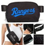 Cross body zipper LULU belt bag with Logo