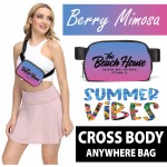 FULL COLOR Cross body zipper LULU belt bag with Logo