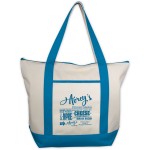 Classic Zippered Tote with Logo