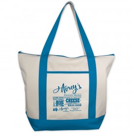 Classic Zippered Tote with Logo