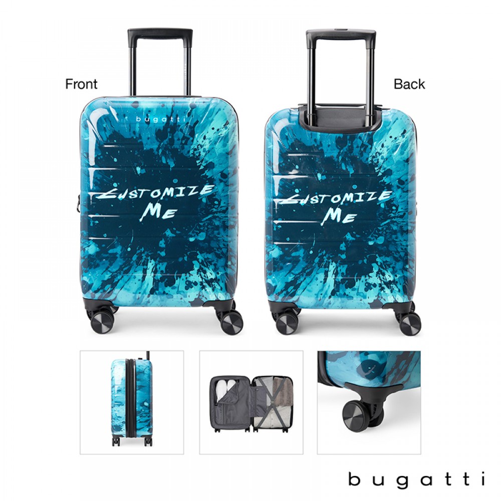 Bugatti Customizable Carry-On Luggage with Logo