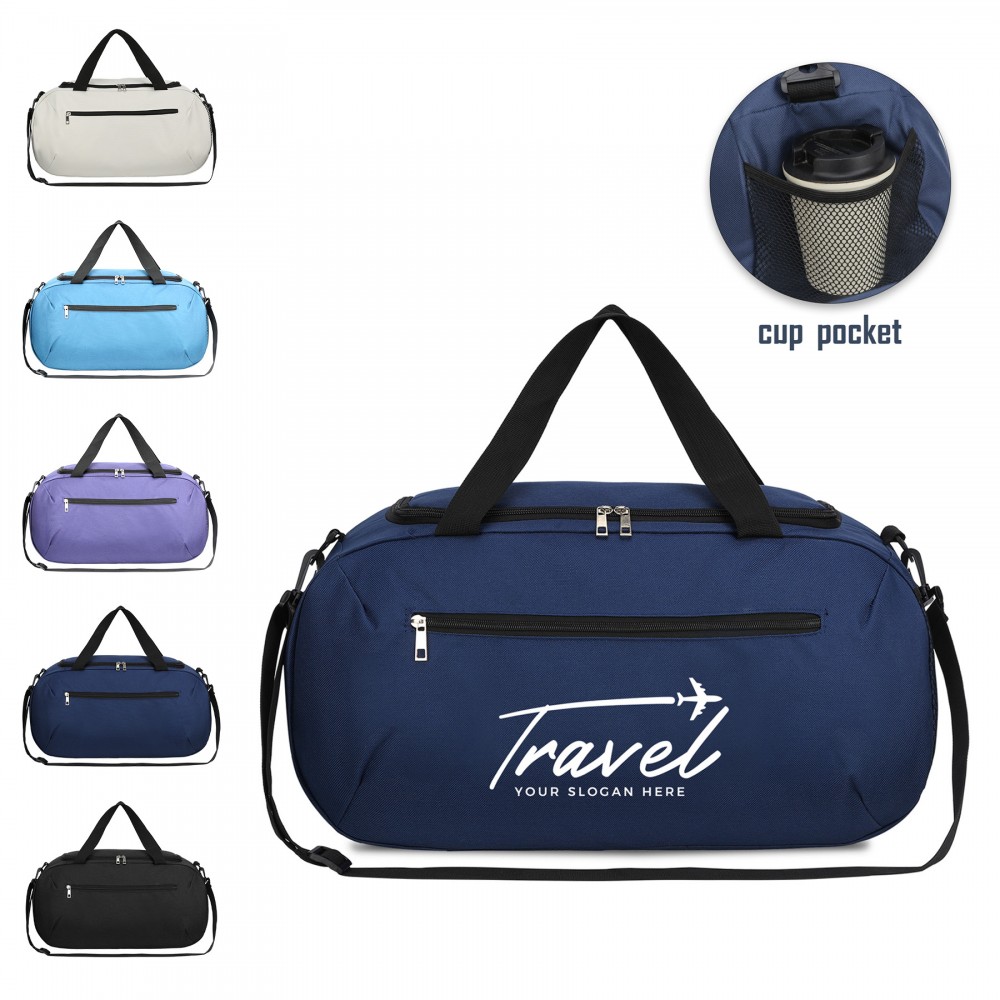 Overnight Duffel Bag With Shoulder Strap with Logo