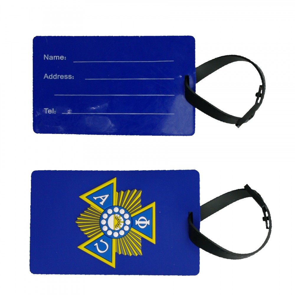 Customized Vinyl Bag tag with write on back