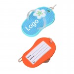 PVC Luggage Tag In The Shape Of Slippers Logo Branded