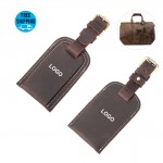 Full Grain Genuine Leather Luggage Bag Tags with Logo