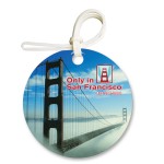 Customized Round Bag & Luggage Tag - Full Color