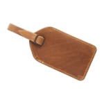 Leather Luggage Tag with Logo