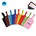 Promotional Vivid Color PU Leather Luggage Bag Tag